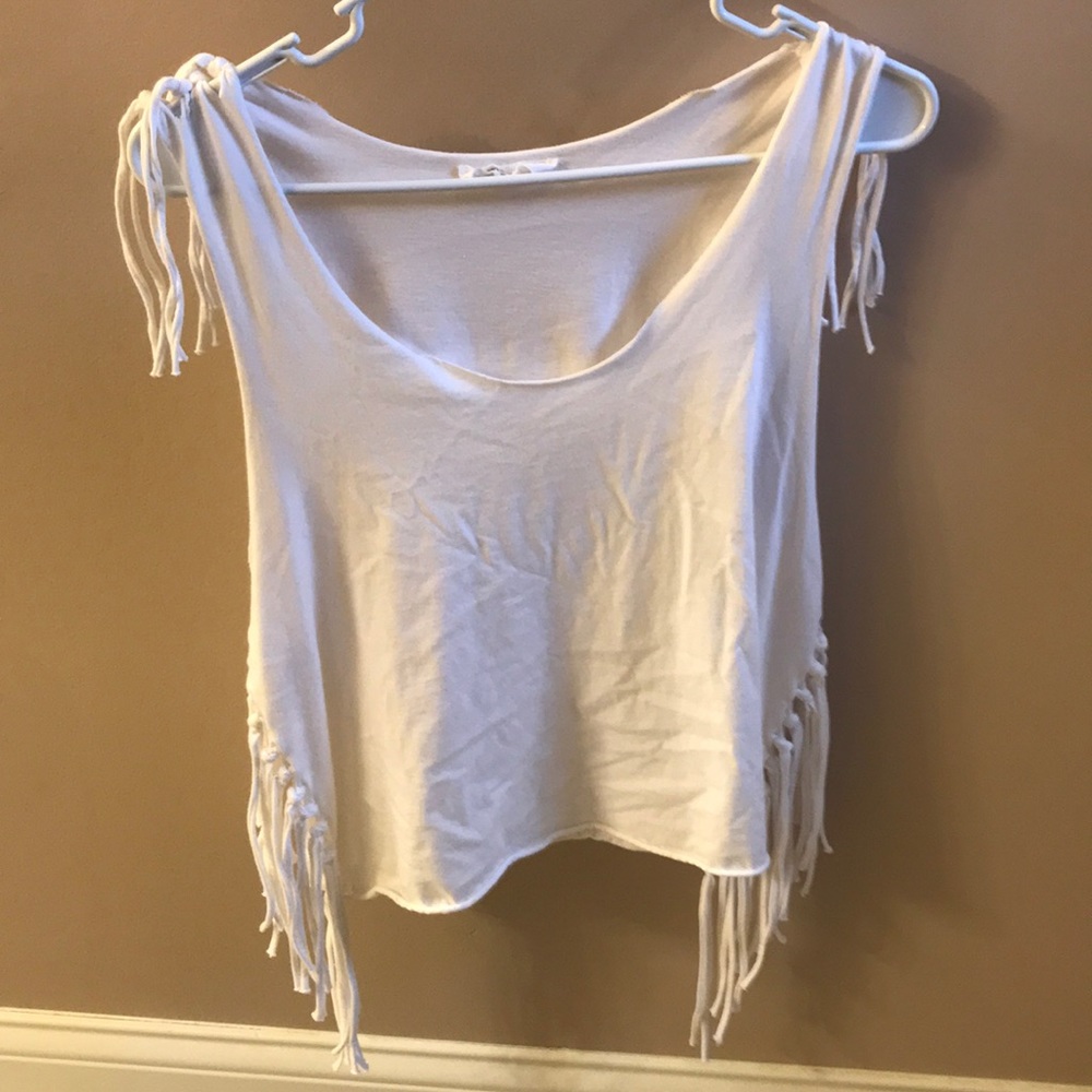White hippie tie shirt